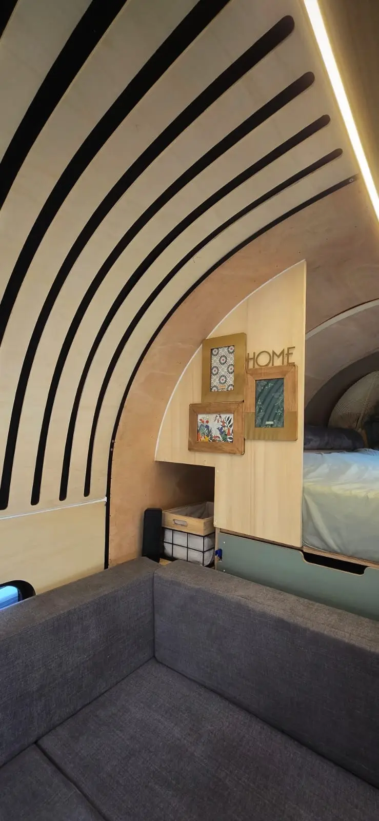 Intérieur cosy de la cellule Normacab